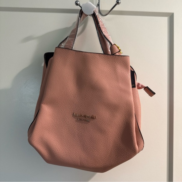 kate spade Handbags - Kate Spade Knot Blush Pink Leather purse NEW medium Dust Bag and long Strap